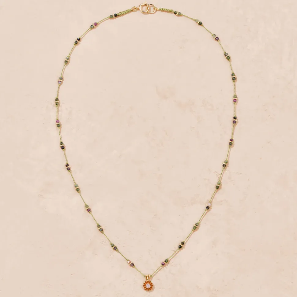 Tityaravy - Collier Malä-Saï perles - Pistache