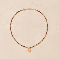 Tityaravy - Collier Prema K grenat - Marron