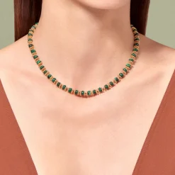 Tityaravy - Collier Seda - Malachite