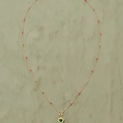 Tityaravy - Sautoir Gini diopside - Doré
