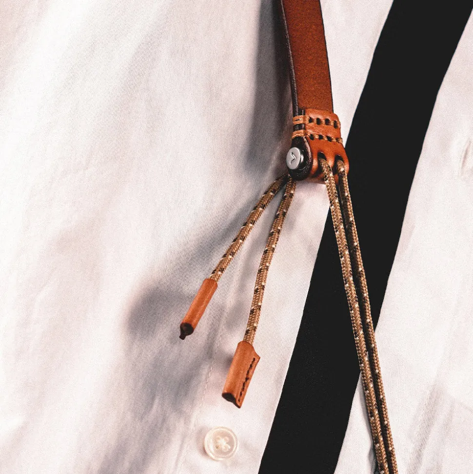 Topologie - Cordon en cuir - Marron