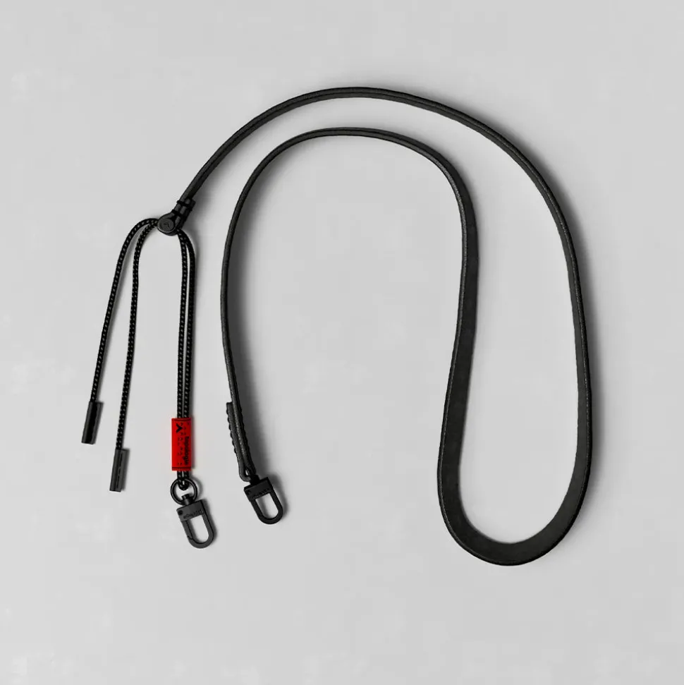 Topologie - Cordon en cuir - Noir