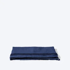 Torchon en lin lavé - Bleu Shibori