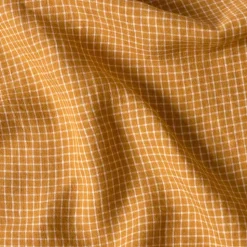 Torchon en lin lavé - Carreaux Jaune Asahi