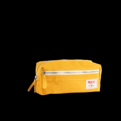 Trousse de toilette en lin lavé - Jaune Vallauris