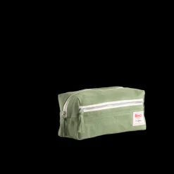 Trousse de toilette en lin lavé - Vert d'Anduze