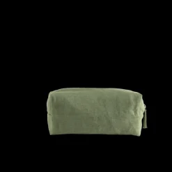 Trousse de toilette en lin lavé - Vert d'Anduze