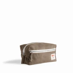 Trousse de toilette en lin lavé - Brun Cha Iro