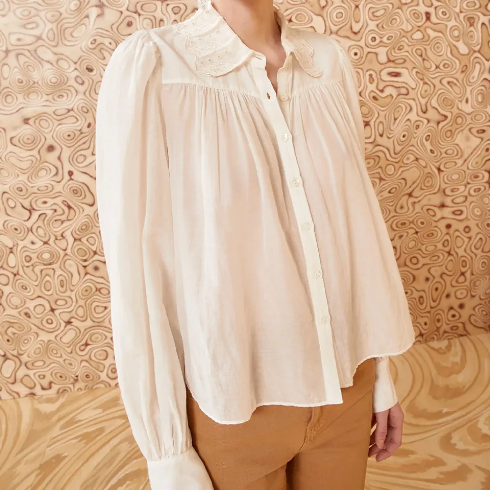 Ulla Johnson - Blouse Rowan - Blanc