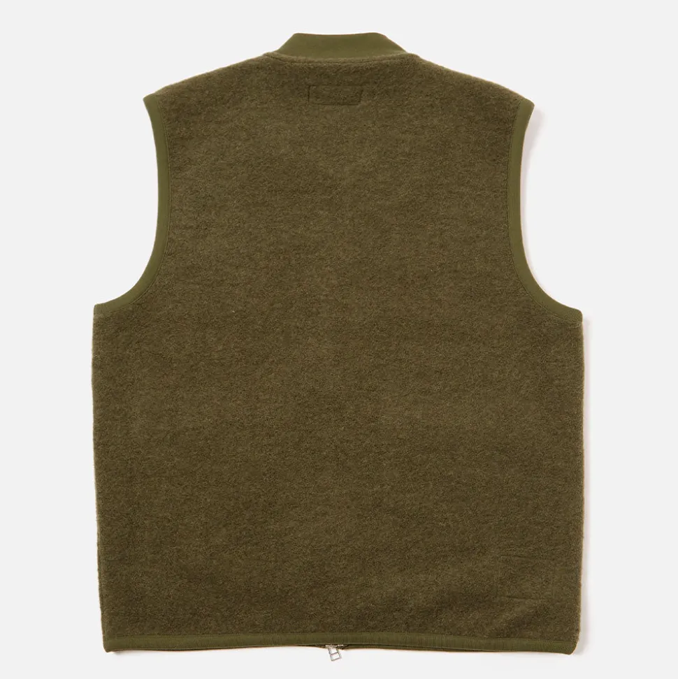 Universal Works - Veste Zip Waistcoat - Olive
