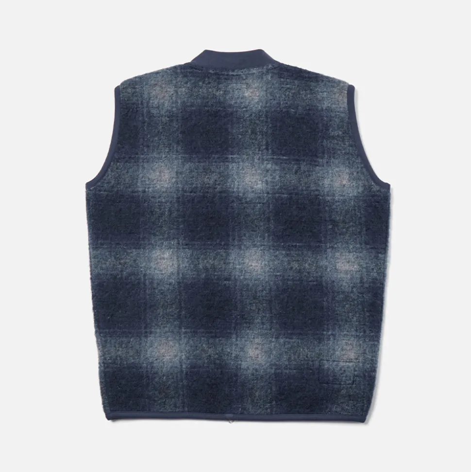 Universal Works - Veste Zip Waistcoat - Navy & Grey