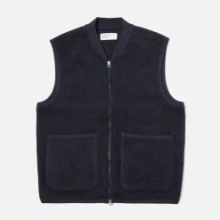 Universal Works - Veste Zip Waistcoat - Marine