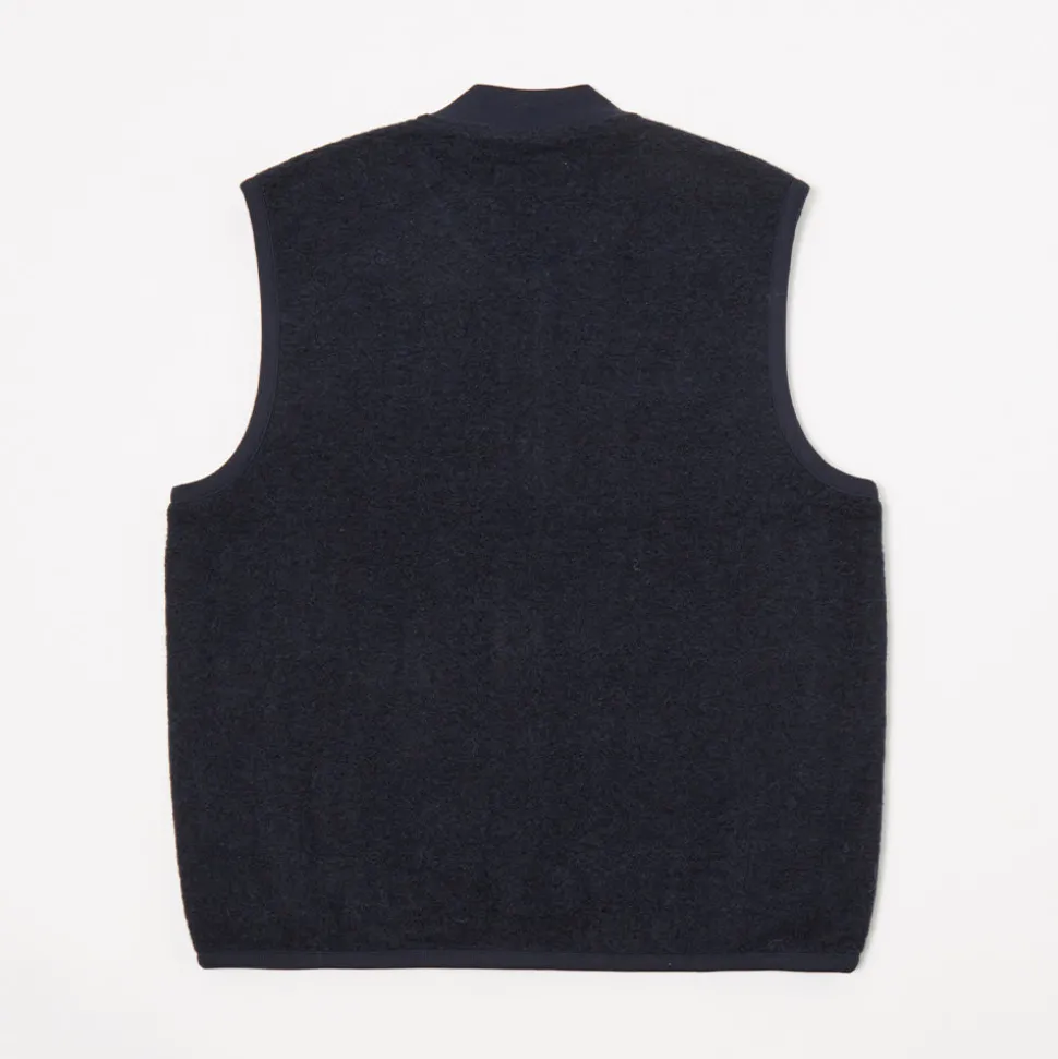 Universal Works - Veste Zip Waistcoat - Marine
