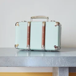 Valise rigide en carton bouilli - Céladon
