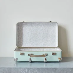 Valise rigide en carton bouilli - Céladon
