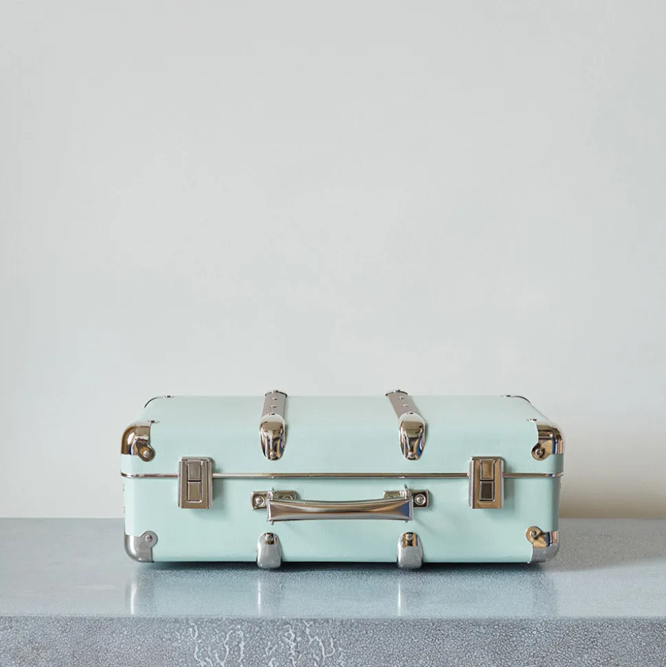 Valise rigide en carton bouilli - Céladon