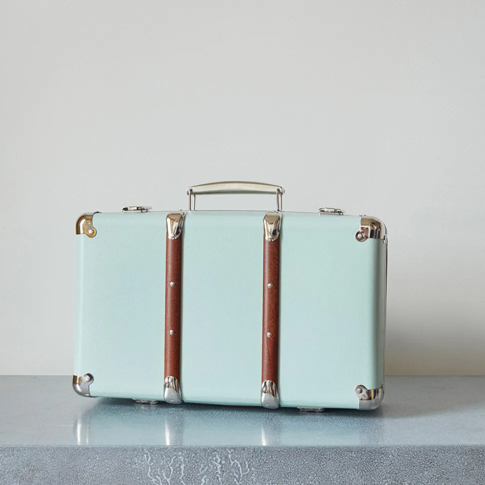 Valise rigide en carton bouilli - Céladon