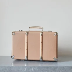 Valise rigide en carton bouilli - Marron