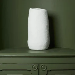 Vase Marie en papier maché - Beige