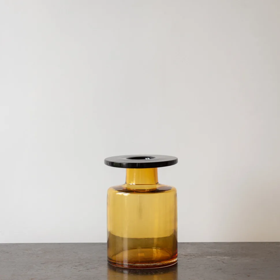 Vase Wind & Fire - Ambre et Noir