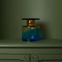 Vase Wind & Fire - Ambre et Bleu