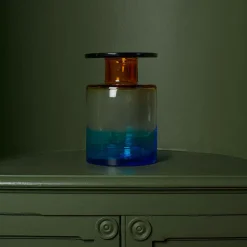 Vase Wind & Fire - Ambre et Bleu