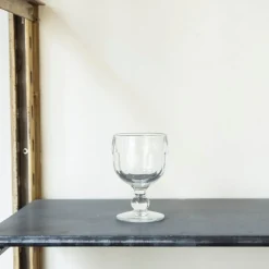 Verre à pied en verre pressé - Coteau