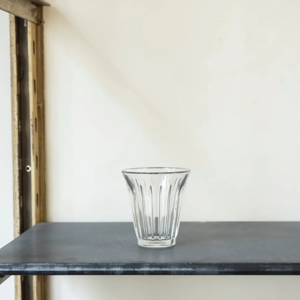 Verre à thé en verre pressé - Zinc