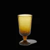 Verre à vin en verre soufflé - Ambre