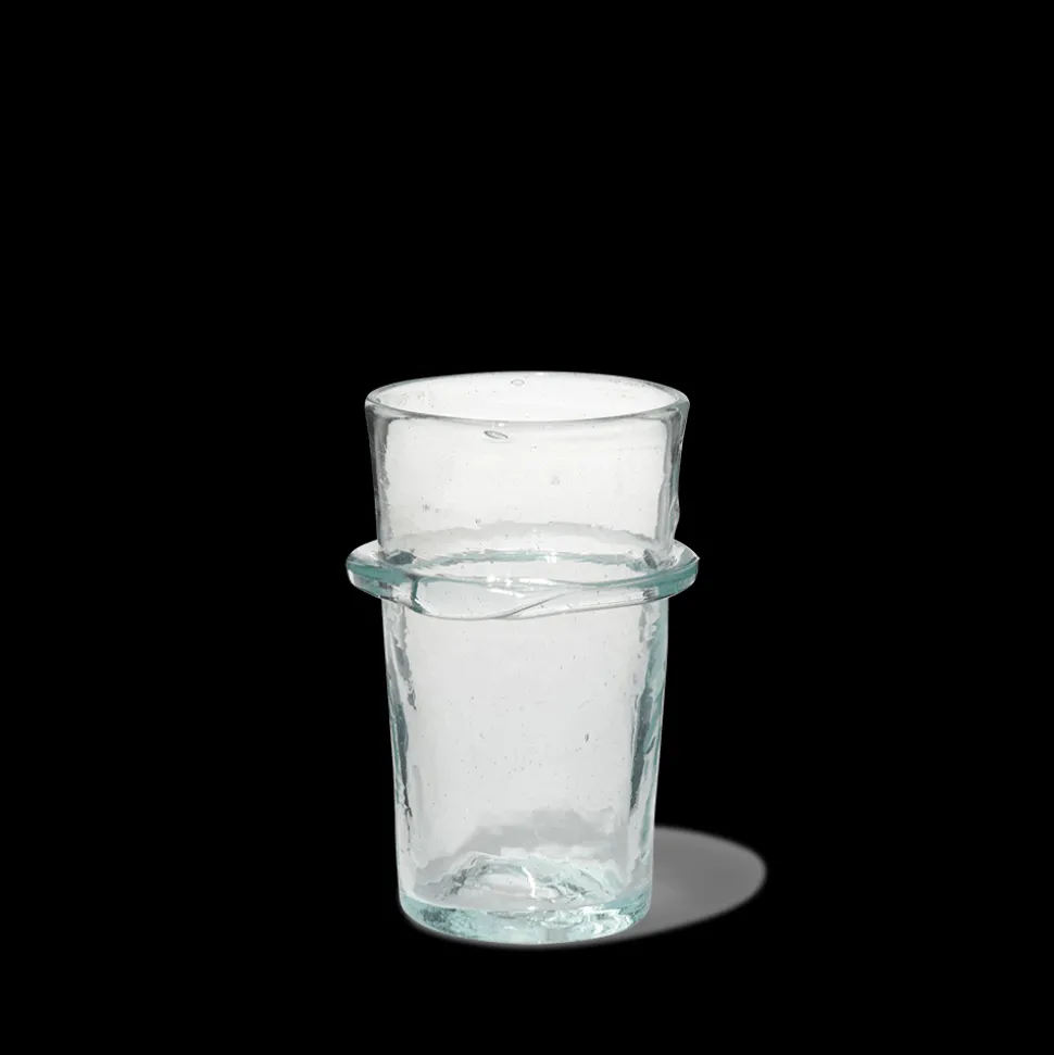 Verre annelé en verre soufflé - Transparent