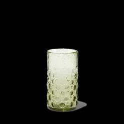 Verre Bulles en verre soufflé - Vert olive