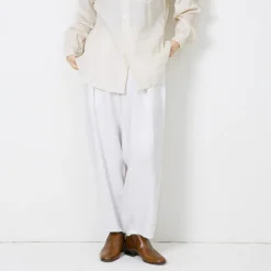 Vlas Blomme - Pantalon fuselé - Blanc