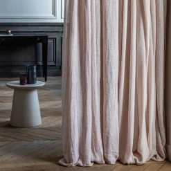 Voile en lin & coton - Beige Rosé