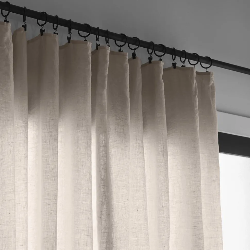 Voile en lin & coton - Pierre