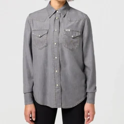 Wrangler - Chemise Regular - Gris