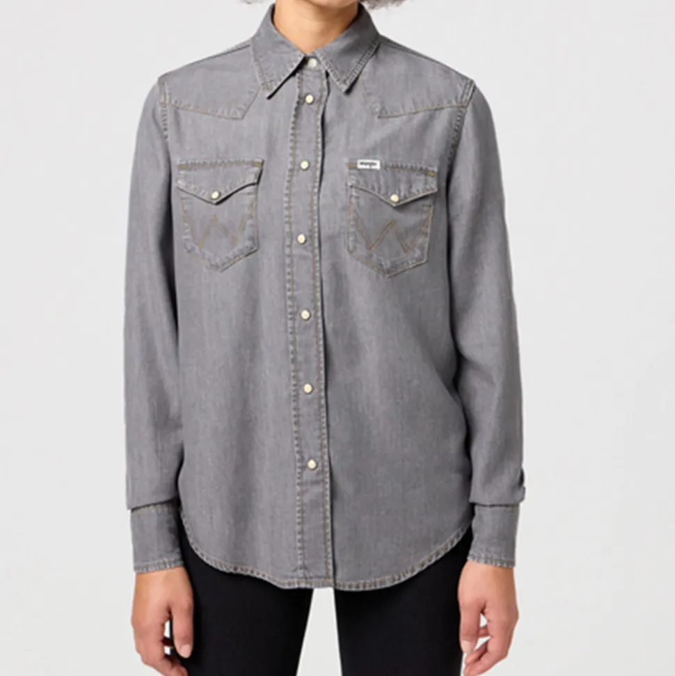 Wrangler - Chemise Regular - Gris