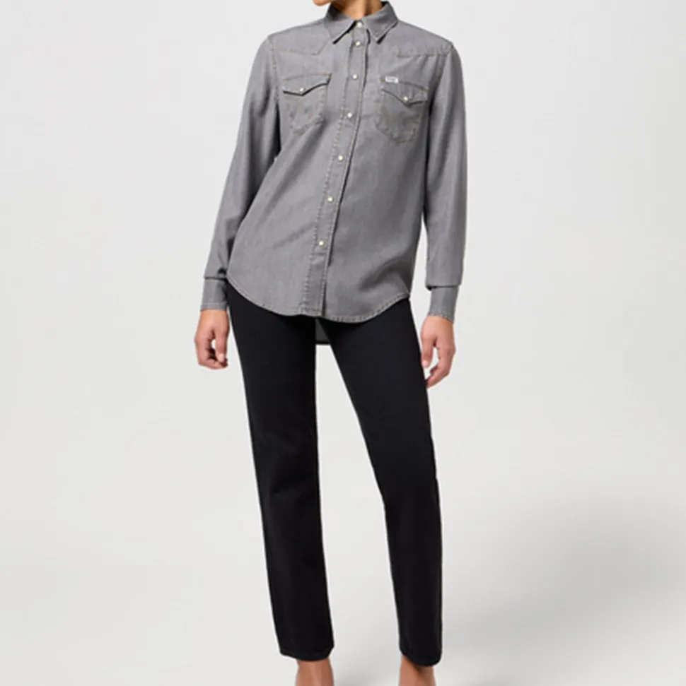 Wrangler - Chemise Regular - Gris