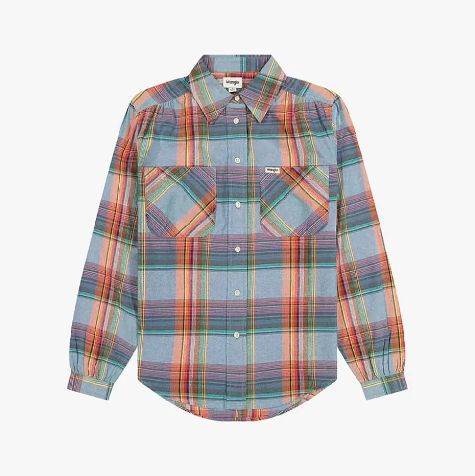 Wrangler - Chemise Western - Bleu