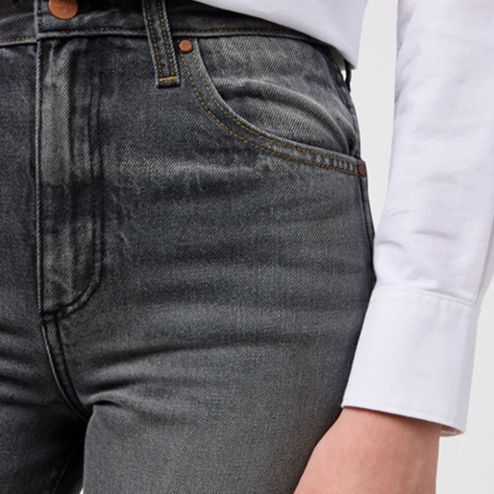 Wrangler - Jeans Mom Straight - Anthracite