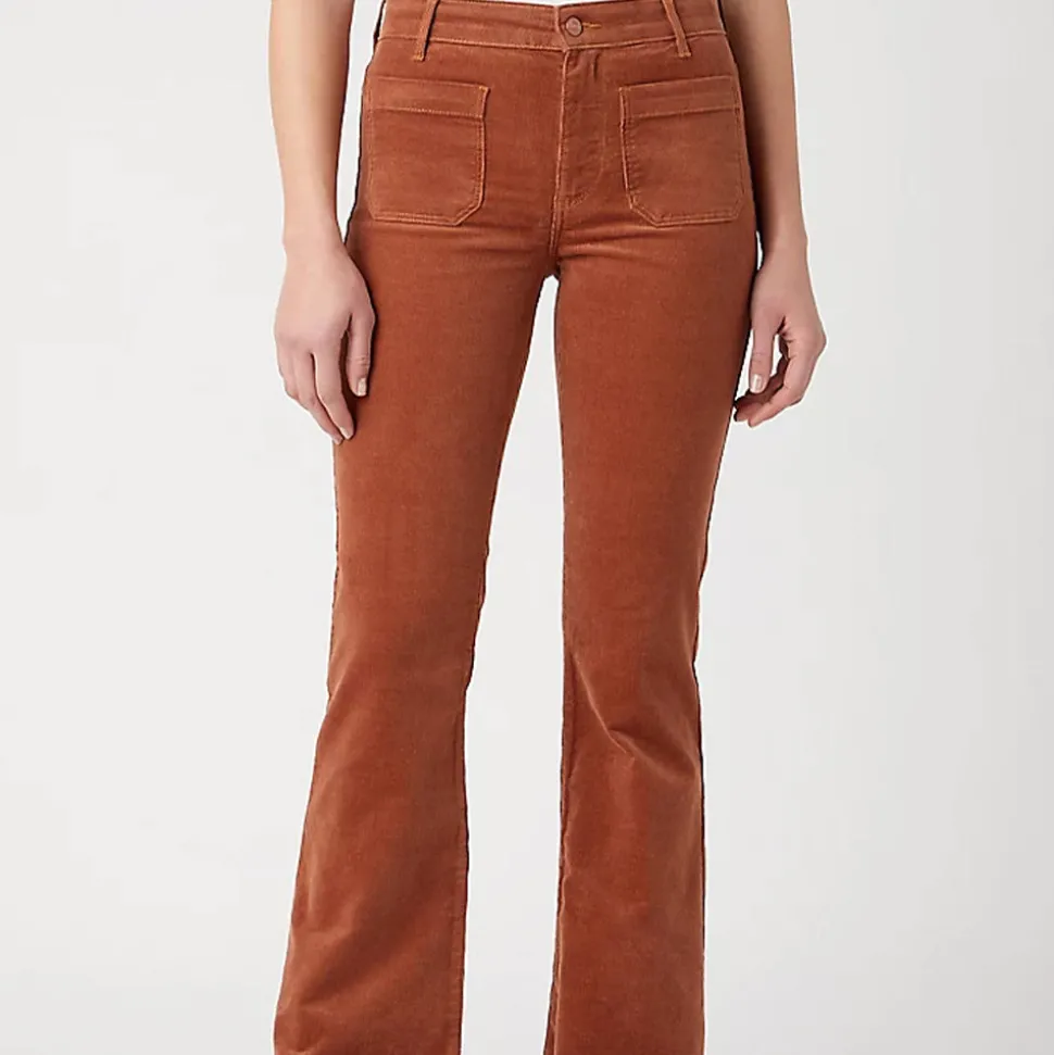 Wrangler - Pantalon Flare - Marron