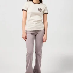 Wrangler - T-shirt Ringer - Blanc