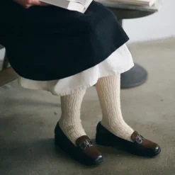 Yahae - Chaussettes Alpaca Cable - Beige
