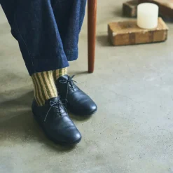 Yahae - Chaussettes Mohair Stripes - Olive