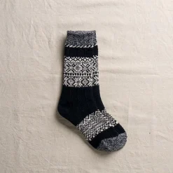Yahae - Chaussettes Snow Pattern - Noir