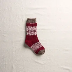Yahae - Chaussettes Snow Pattern - Rouge