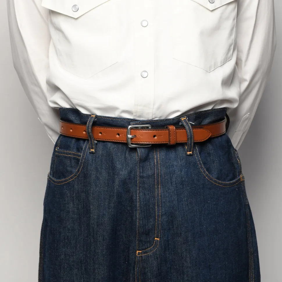 Yuketen - Ceinture en cuir Stirrup - Marron